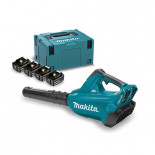 Soplador a batería Makita DUB362PT4J 18Vx2 Litio LXT + 4 baterías 5.0Ah